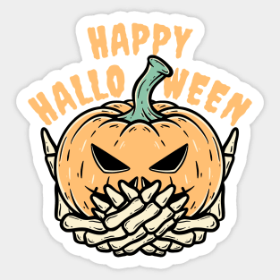 Happy Halloween Pumpkin Sticker